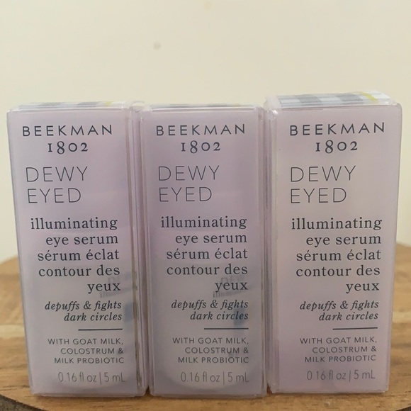 Beekman 1802 Skincare Beekman 82 Dewy Eyed Illuminating Eye Serum Brand New Bundle Of 3